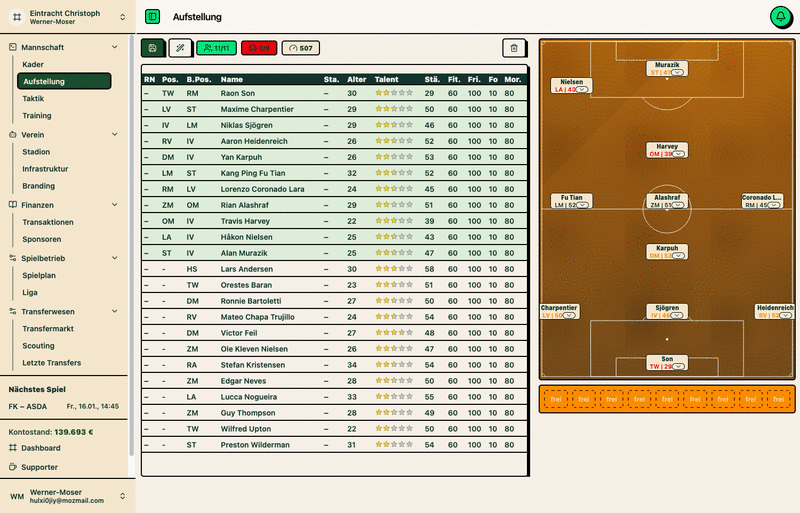 Screenshot Football Legacy