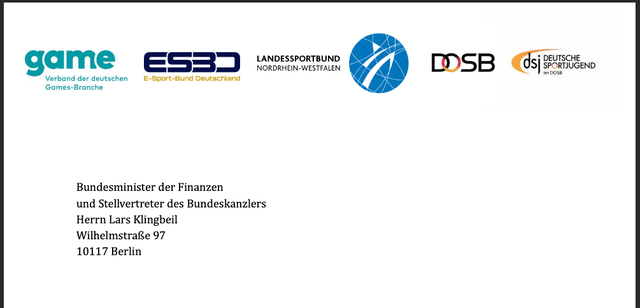 E-Sport-Gemeinnützigkeit: Verbände fordern Präzisierung