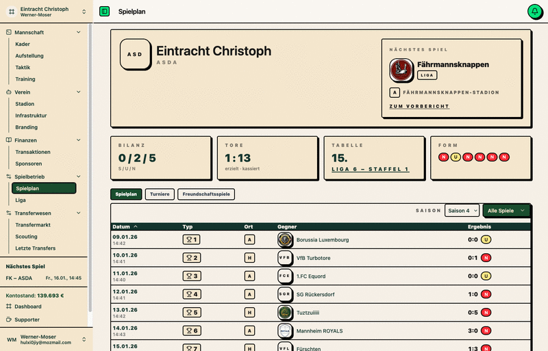 Screenshot Football Legacy