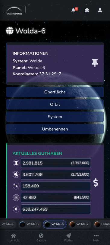 Screenshot GalaxyExpanse