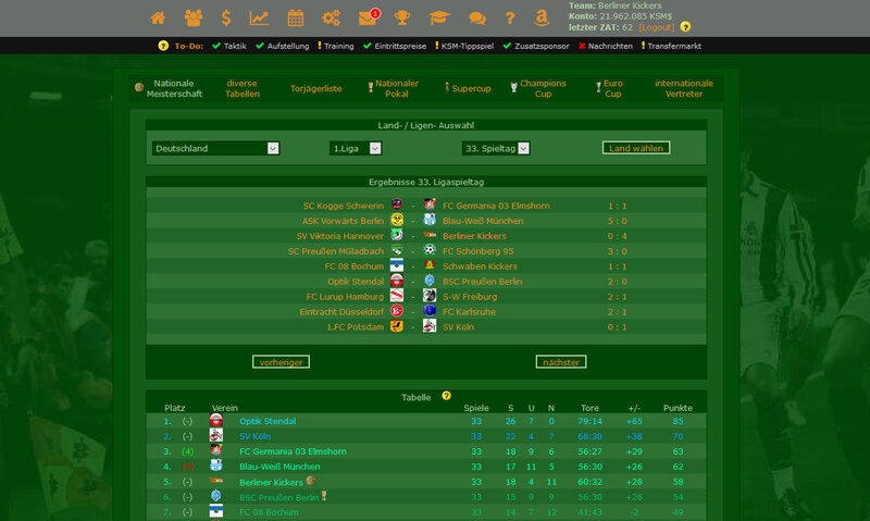 Screenshot KSM-Soccer