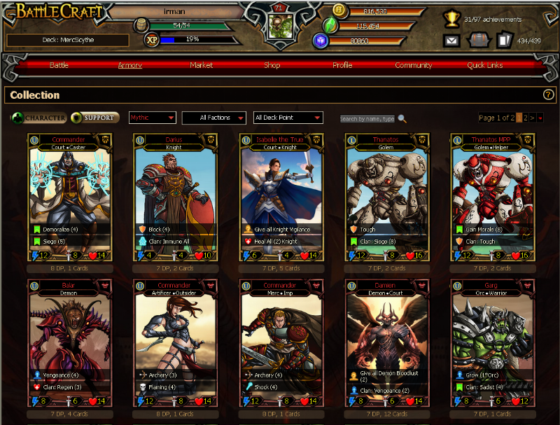 Screenshot BattleCraft - Online Trading Card Game