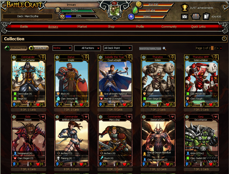 Screenshot BattleCraft - Online Trading Card Game