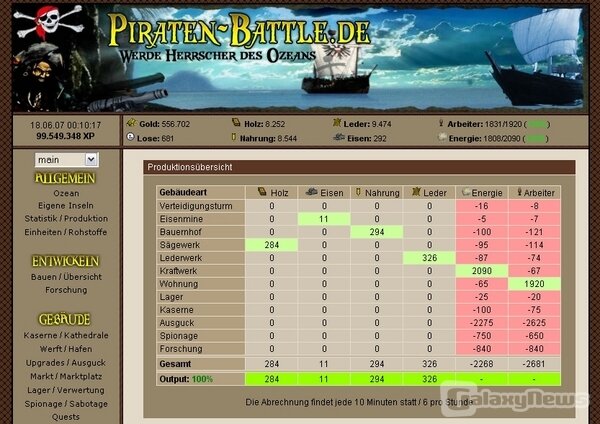 Screenshot Piraten-Battle