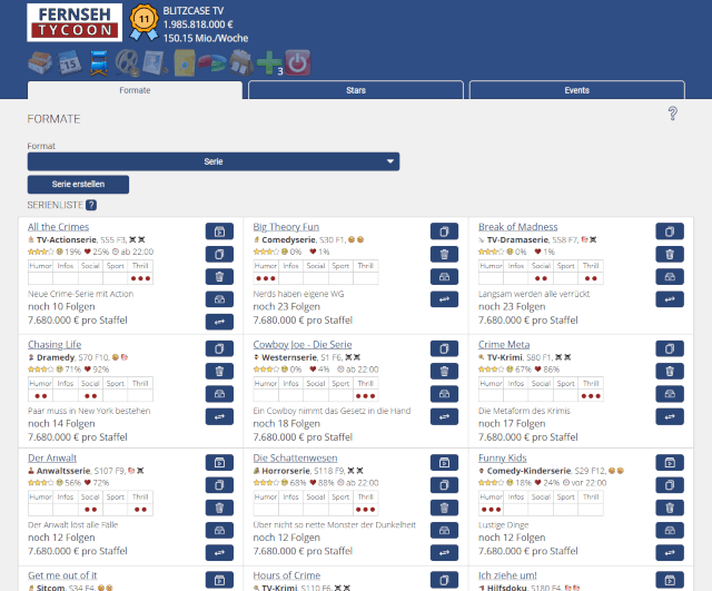 Screenshot Fernseh Tycoon