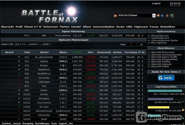 Screenshot Battle at Fornax