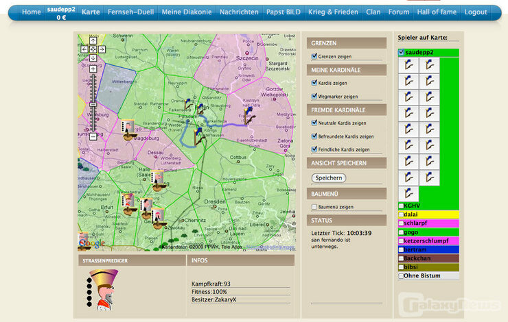 Screenshot Kampfpapst