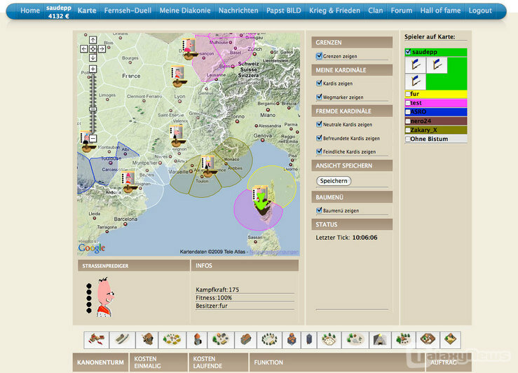 Screenshot Kampfpapst