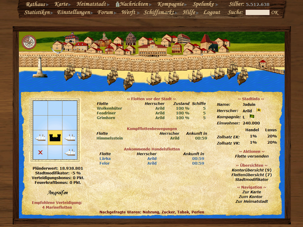 Screenshot Händler und Piraten