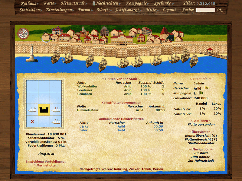 Screenshot Händler und Piraten