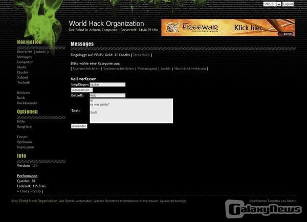 Screenshot World Hack Organization [WHO]