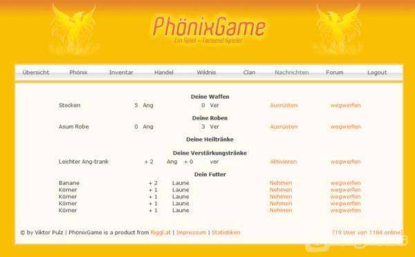 Screenshot PhönixGame