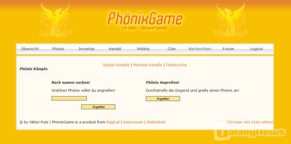 Screenshot PhönixGame
