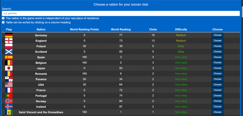 Screenshot Fussballclub Manager SCM