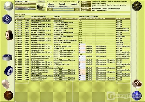 Screenshot ballsimulation.net