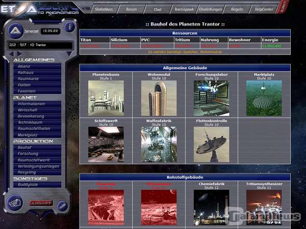 Screenshot EtoA Escape to Andromeda