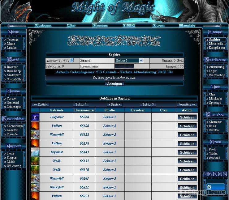 Screenshot Might of Magic