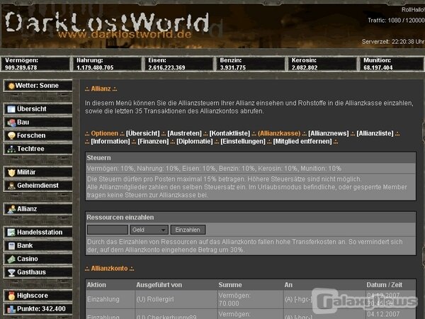 Screenshot DarkLostWorld