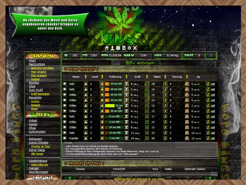 Screenshot Weed Kings | Das Homegrow Browsergame