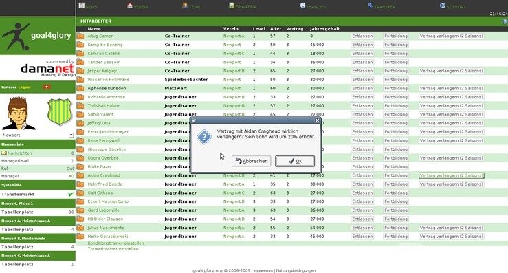 Screenshot Goal4Glory