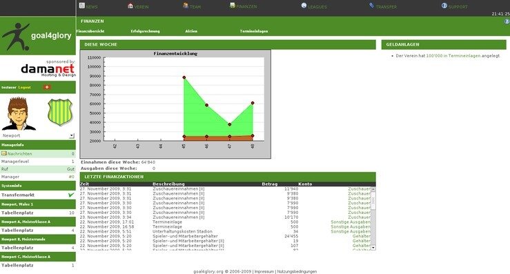 Screenshot Goal4Glory