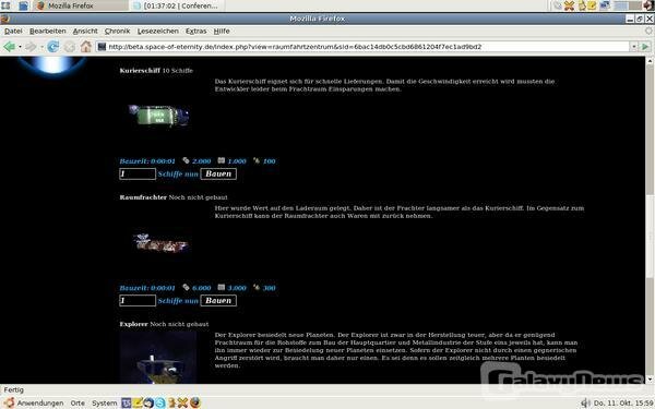 Screenshot Space of Eternity