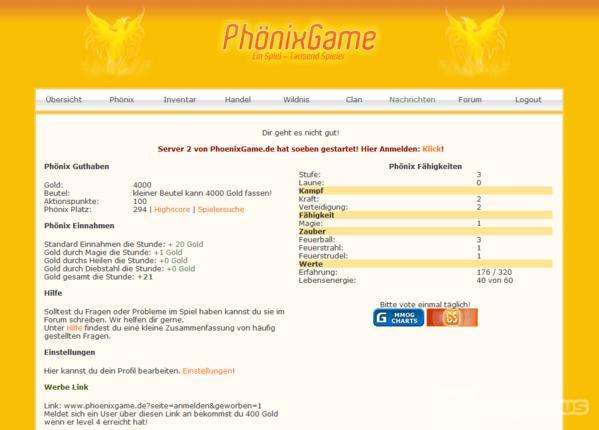 Screenshot PhönixGame