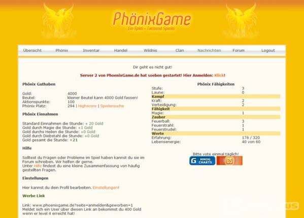 Screenshot PhönixGame