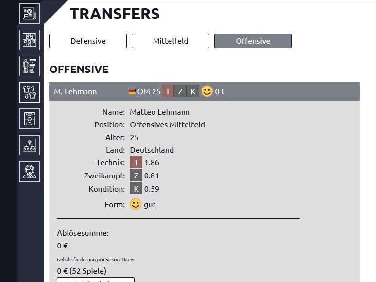 Screenshot Anpfiff Onlinespiel