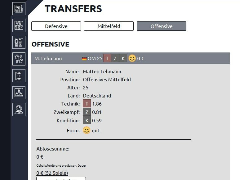 Screenshot Anpfiff Onlinespiel