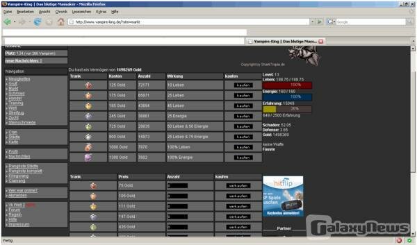 Screenshot Vampire King