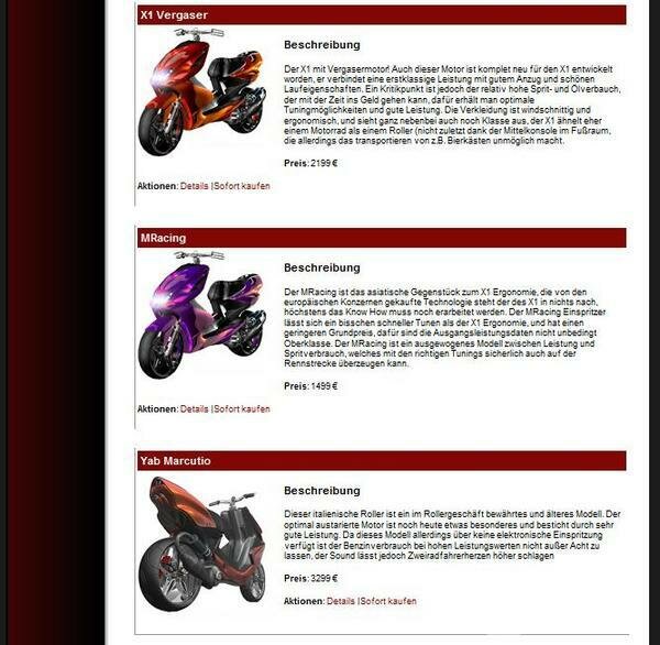 Screenshot Scooter-Game