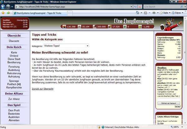 Screenshot Jungfrauenspiel