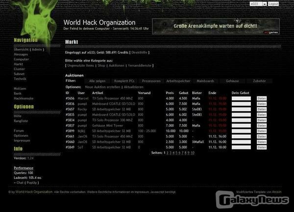 Screenshot World Hack Organization [WHO]