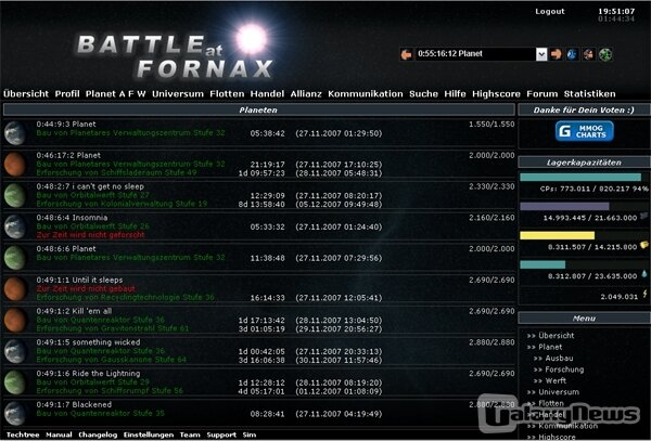 Screenshot Battle at Fornax