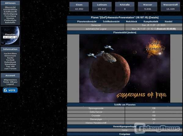 Screenshot Starfights.de