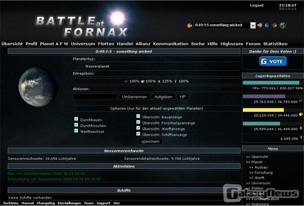 Screenshot Battle at Fornax