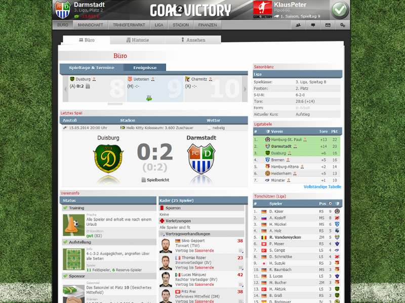 Screenshot Goal2Victory