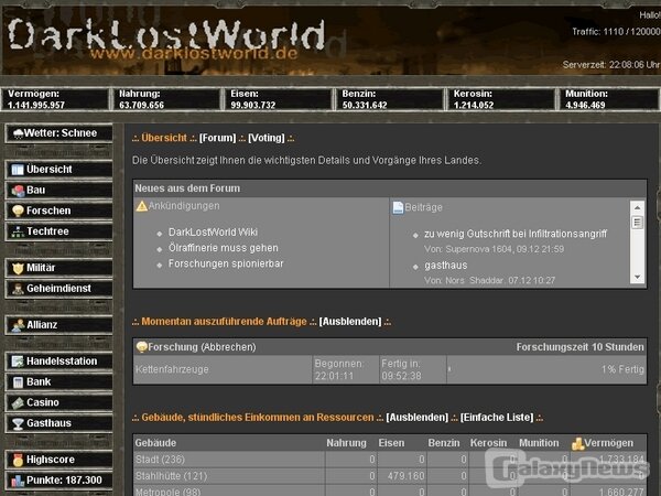 Screenshot DarkLostWorld