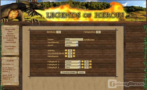 Screenshot Legends of Heroes