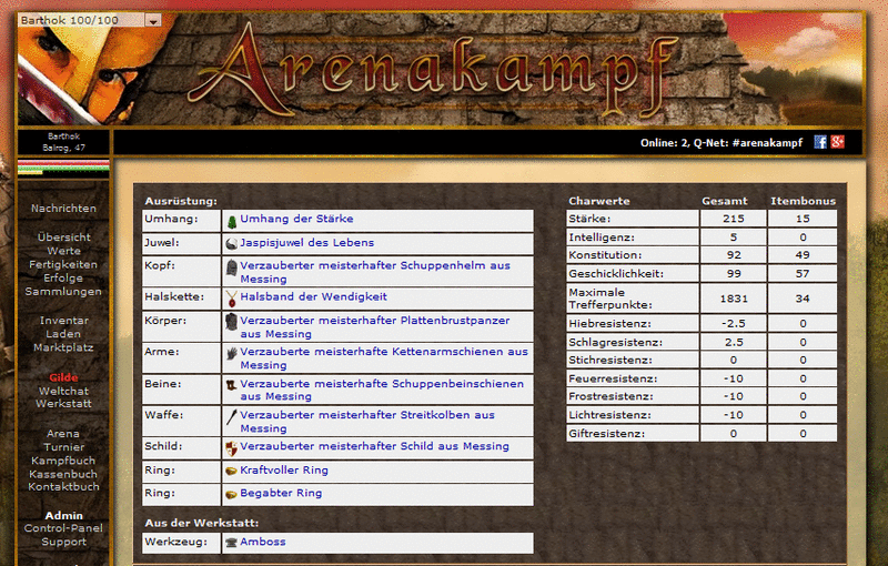 Screenshot Arenakampf