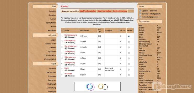Screenshot Game of Elements