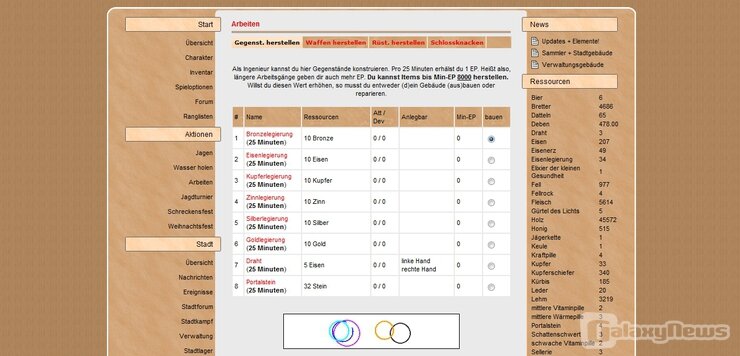 Screenshot Game of Elements