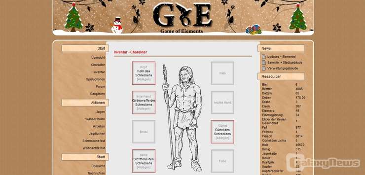 Screenshot Game of Elements