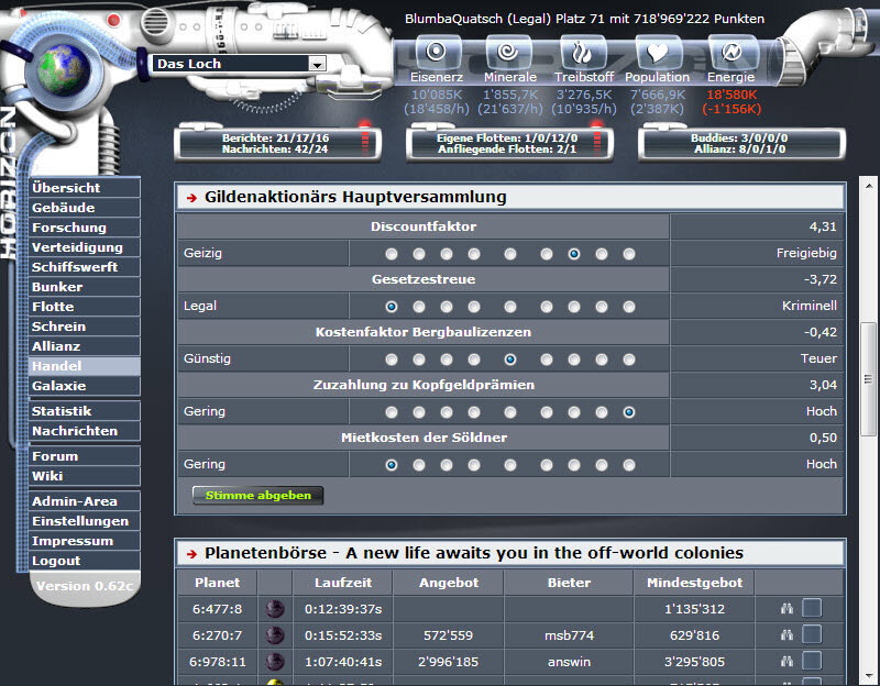Screenshot Horiversum