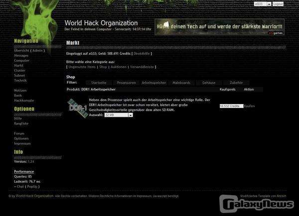 Screenshot World Hack Organization [WHO]