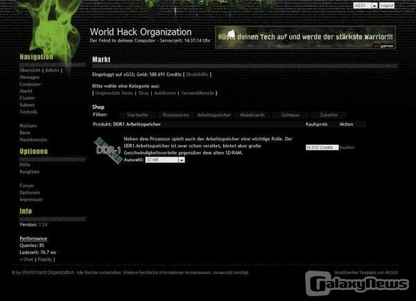 Screenshot World Hack Organization [WHO]