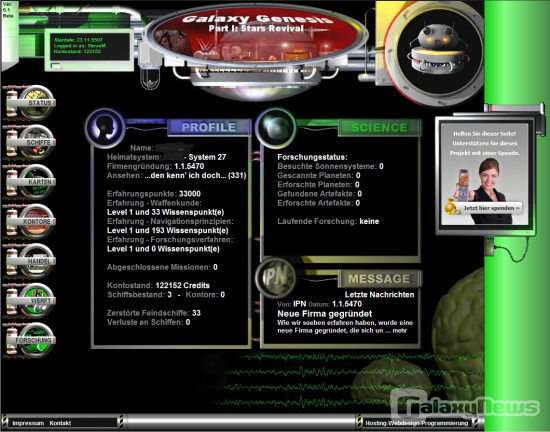 Screenshot Galaxy Genesis