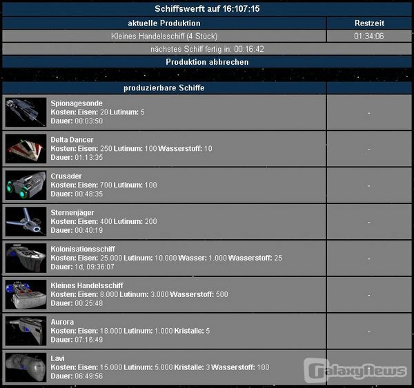 Screenshot Starfights.de