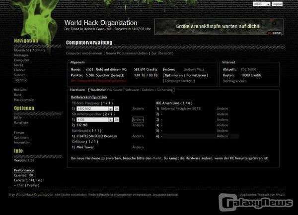 Screenshot World Hack Organization [WHO]